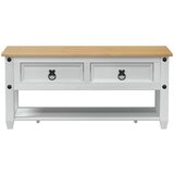  Kava Stol s ladicama Bijela 100 x 48 x 45 cm Masivna borovina | shoptok.hr