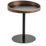 Kave Home Okrugao pomoćni stol s pločom stola u dekoru oraha ø 46 cm Kaori – | shoptok.hr