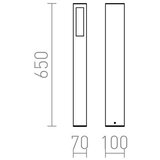 Red Design Rendl - R10441 - Spoljašnja lampa TREEZA 1xE27/26W/230V IP54 | Eponuda.com