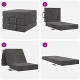 SOFA na razvlačenje 75 x 63 x 45 cm Tamnosiva | Shoptok.si