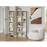 Marckeric Bijela/u prirodnoj boji biblioteka u dekoru hrasta 32x167 cm Lofty – | shoptok.hr