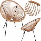 springos vrtna stolica od ratana,bež 72 x 82 x 85 cm | shoptok.hr