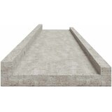  Zidne police 4 kom siva boja betona 100 x 9 x 3 cm | shoptok.hr