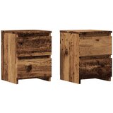 vidaXL Nočne omarice 2 kosa starinski les 30x30x40 cm inženirski les Cene