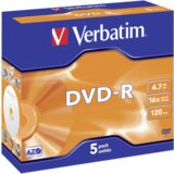 Verbatim 1x5 DVD-R 4,7GB 16x Speed, Jewel Case Cijene