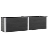 Visoka greda 200x50x54 cm WPC siva