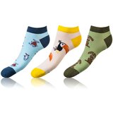Bellinda CRAZY IN-SHOE SOCKS 3x - Modern colorful low crazy socks unisex - brown - yellow - blue Cijene