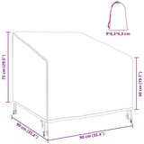 vidaXL Pokrov za vrtn stol Črna 90 x 90 x 50 / 75 cm 600D tkanina | Shoptok.si