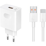 Honor stenski polnilec z enim USB-A vhodom 66W in priloženim USB-A v USB-C kablom bele barve dolžine 1m HN-200330E00 | Shoptok.si