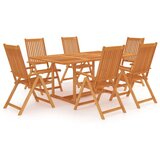 vidaXL 7-dijelni vrtni blagovaonski set od masivne tikovine | shoptok.hr