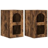  Noćni ormarić 2 pcs Dimljeni hrast 29,5 x 33,5 x 50 cm | shoptok.hr