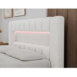 ELTAP Krem tapecirani bračni krevet s prostorom za odlaganje s podnicom 180x200 cm Lamica – | shoptok.hr