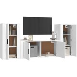  3-dijelni set TV ormarića bijeli od konstruiranog drva | shoptok.hr