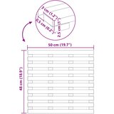  Prostirka za kupanje Smeđa 50 x 48 x 2,5 cm boja drva | Eponuda.com