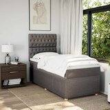  Krevet s oprugama i madracem smeđesivi 90x200 cm od tkanine | shoptok.hr