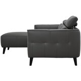 MID.YOU KOTNA SEDEŽNA GARNITURA, pravo usnje siva | Shoptok.si