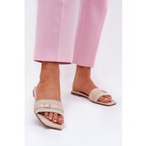 Boto Flat Women's Slippers With Strap And Buckle Beige Zilina Cijene