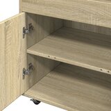 Barska kolica boja hrasta 60x39,5x89 cm od konstruiranog drva | shoptok.hr