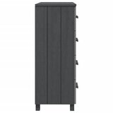 Komoda HAMAR tamnosiva 79 x 40 x 103,5 cm od masivne borovine | shoptok.hr