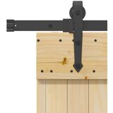 vidaXL Drsna vrata s kompletom vodil 85x210 cm trdna borovina | Shoptok.si