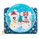 Loungefly Denarnica Disney Snowman Mickey and Minnie Mouse Snow Globe | Shoptok.si