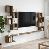  Polica za TV na zidu Hrast artisan 180 x 15 x 94 cm | shoptok.hr