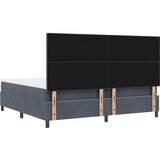 Krevet s opruga kutije Tamno siva 200 x 200 cm Baršun | Eponuda.com