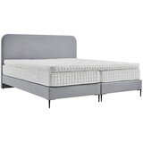 MID.YOU postelja boxspring x , tekstil, leseni material svetlo siva | Shoptok.si