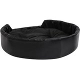  Krevet za pse crni 90 x 79 x 20 cm od pliša i umjetne kože | shoptok.hr