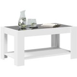  Stolić za kavu s LED bijeli 93x53x45 cm od konstruiranog drva | shoptok.hr