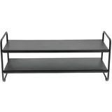 crni željezni stalak za cipele 33x33x80 cm a-shoe –