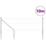 Heksagonalna ograda s stubom 10 x 0,6 m Pocinčani čelik Srebrna | shoptok.hr