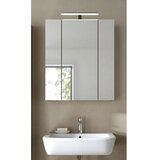 MID.YOU omara z ogledalom ice, barva hrasta, osvetlitev | Shoptok.si