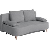 P & B ZOFA S POSTELJNO FUNKCIJO, rjavosiva tekstil, leseni material Cene