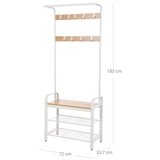  Stalak za kapute NAVOR braon/bela | Eponuda.com