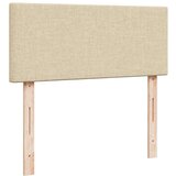 vidaXL Krevet box spring s madracem krem 120 x 190 cm od tkanine | shoptok.hr