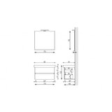 Tboss Kopalniški sestav Basic 80 - Spodnja omarica z umivalnikom 80x54x45 cm | Shoptok.si