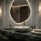 REA Bath Umivalnik na podstavku Pearl Ruststone | Shoptok.si
