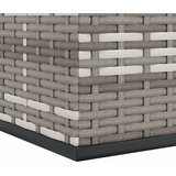  Kutija za vrtne jastuke od PE ratana 100 x 49 x 103,5 cm siva | shoptok.hr