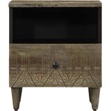  Noćni ormarići 2 kom svijetlo sivi 40x33x46 cm Puno drvo Mango | shoptok.hr