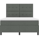  Okvir postelje z vzmetnico Temno siva Tkanina 160 x 200 cm, (22067090) | Shoptok.si