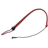 Kiotos Leather Whip Black & Red 90cm Cene