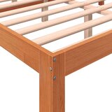  Okvir kreveta s uzglavljem voštano smeđi 140x190 cm od borovine | shoptok.hr