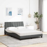  Krevet s madracem Hanko tamnosivi 140x190 cm od tkanine | shoptok.hr