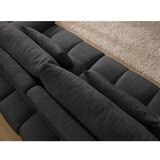 Bobochic Paris Črna sedežna garnitura iz šenilje 264 cm Ivane – | Shoptok.si