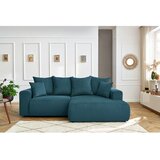 Bobochic Paris Plava baršunasti kutna garnitura Enjoy – | shoptok.hr