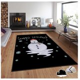 Conceptum Hypnose Tepih sa novogodišnjim motivima Asr-Crpt-44, Pravougaoni, 160 x 230 cm, Crno-Bijeli | Eponuda.ba
