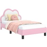  Otroški posteljni okvir z vznožjem Roza 80 x 160 cm PU, (5000104666) | Shoptok.si