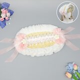 INF Klobuk Lolita s cvetličnimi zvončki Pink, (21734560) Cene