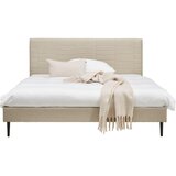 Livetastic OBLAZINJENA POSTELJA 180 cm x 200 cm , les, kovina, tekstil bež | Shoptok.si